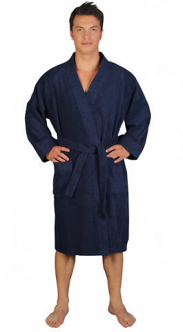 Men's Cotton Short Kimono Bathrobe